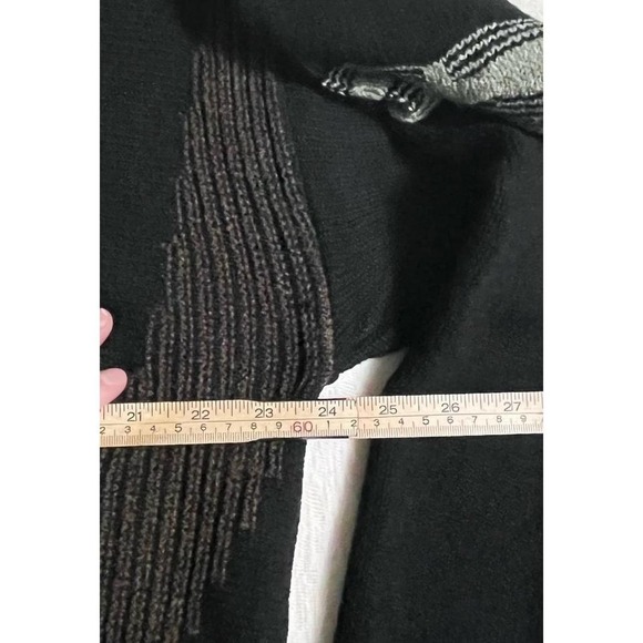 Protege Collection Mens XL Black Gray Textured Knit Sweater Pullover Vintage 3D - Picture 7 of 8